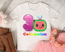 Load image into Gallery viewer, Cocomelon Birthday (Ages 1-9) Sublimation Transfer