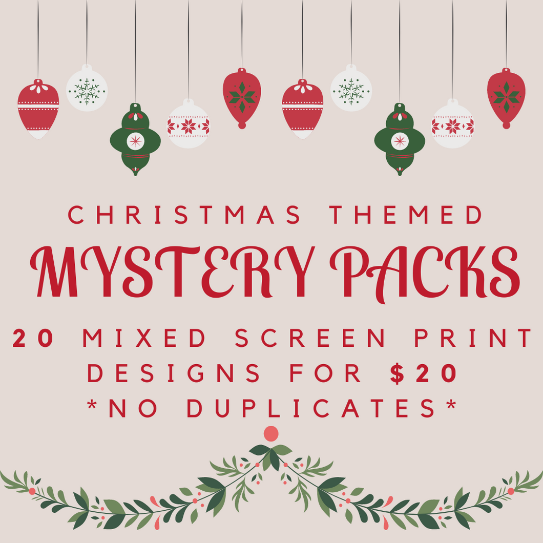 Christmas Mystery Pack Screen Print Transfer