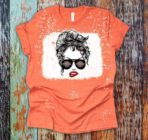 Motorcycle Messy Bun Sublimation Transfer