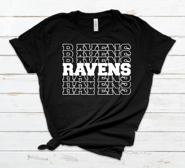 Ravens Mascot Screen Print Transfer