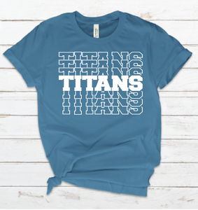 Titans Mascot Screen Print Transfer