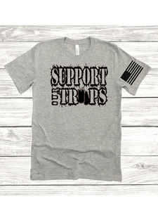 Support Our Troops Screen Print Transfer