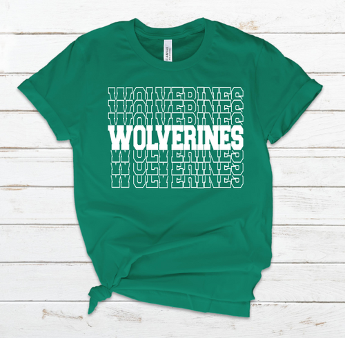 Wolverines Mascot Screen Print Transfer