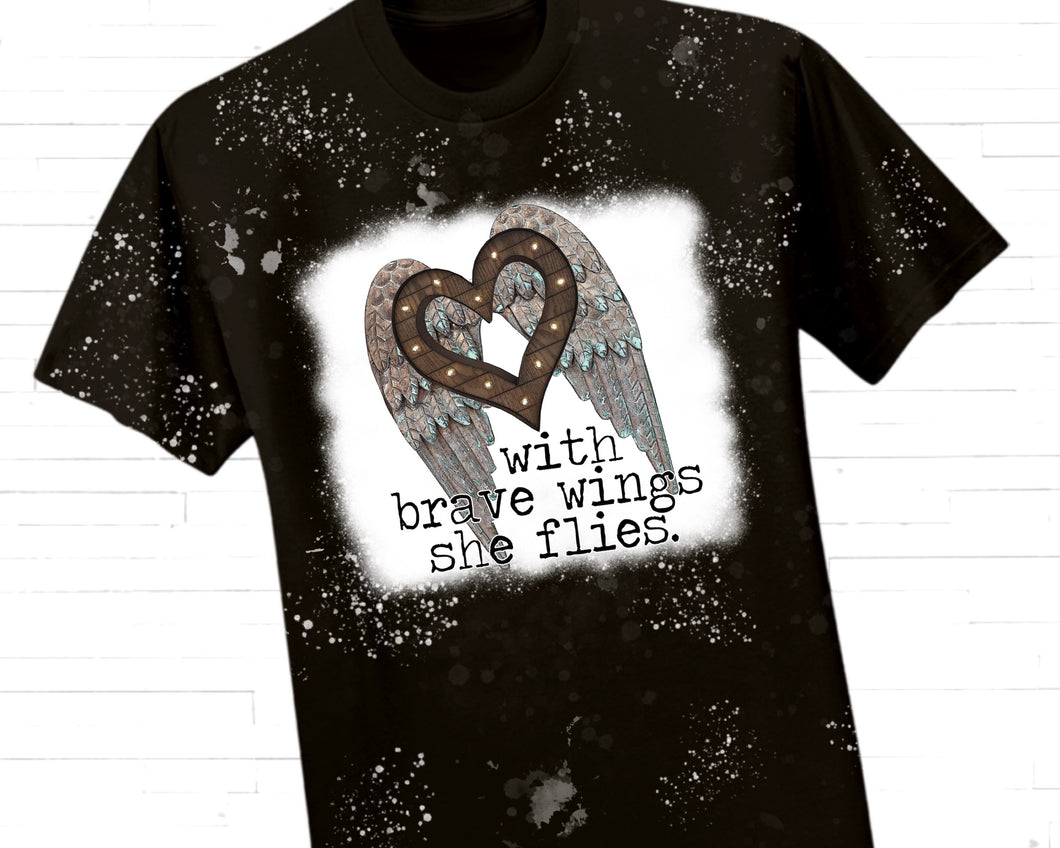 With Brave Wings Sublimation Transfer