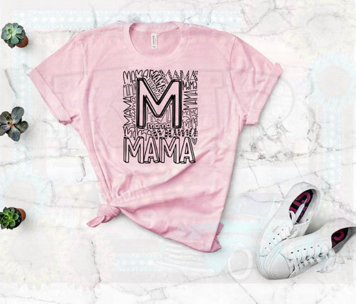 Mama Typography Screen Print Transfer