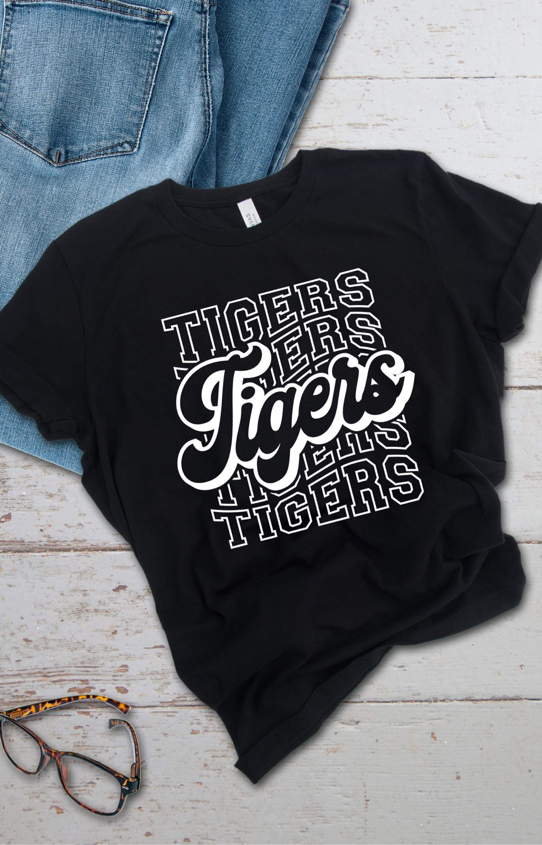 Tigers Mascot Screen Print Transfer