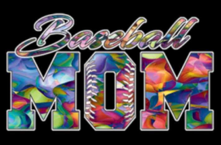 Baseball Mom *HIGH HEAT* Screen Print Transfer