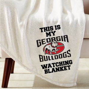 Bulldogs Watching Blanket Sublimation Transfer