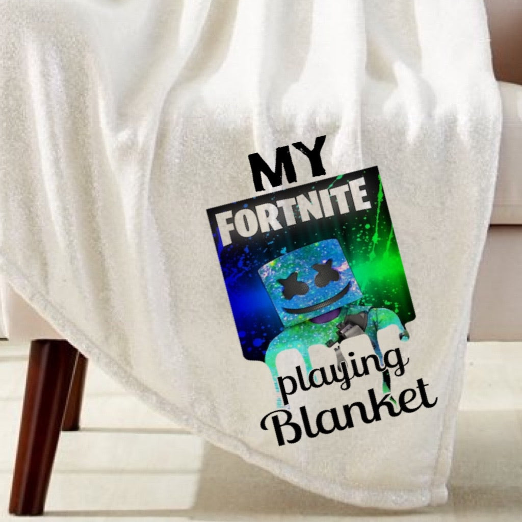 My FortNite Playing Blanket Sublimation Transfer