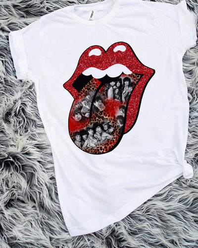 Stones Lips Sublimation Transfer