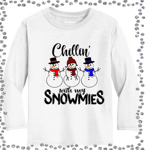 Adult Youth Infant Chillin With My Snomies Sublimation Transfer