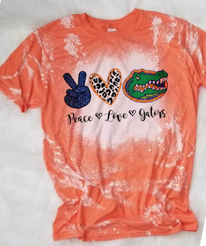 Peace Love Gators Sublimation Transfer