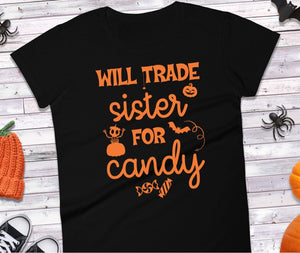 Will Trade Sister For Candy Screen Print Transfer