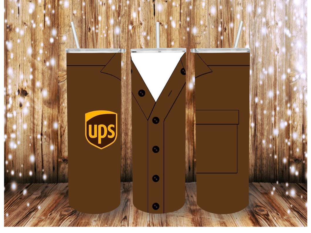 UPS Delivery Driver Shirt Skinny (Straight) Seamless Sublimation Transfer