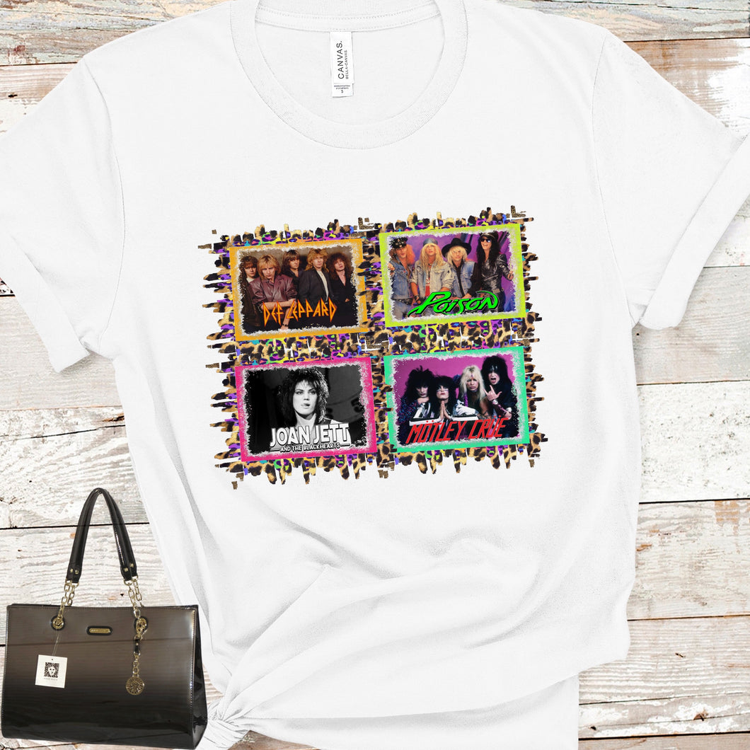 80s Bands Sublimation Transfer