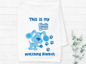 Blues Clues Watching Blanket Sublimation Transfer