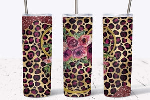 Leopard Floral Skinny (Straight) Seamless Sublimation Transfer
