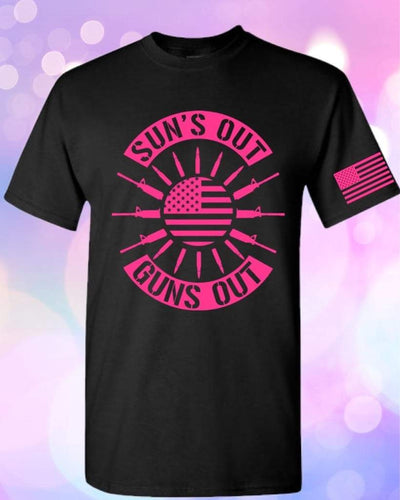Suns Out Guns Out (Pink) Screen Print Transfer
