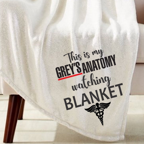 Grey’s Watching Blanket Sublimation Transfer