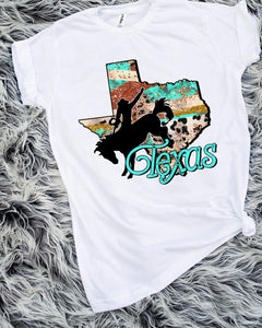 Cow Print State (all states available) Sublimation Transfer