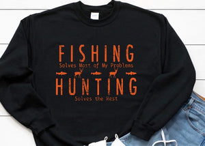 Fishing Hunting Screen Print Transfer