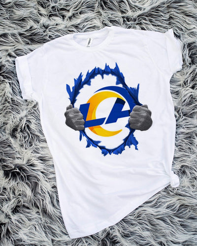 Torn Rams Sublimation Transfer