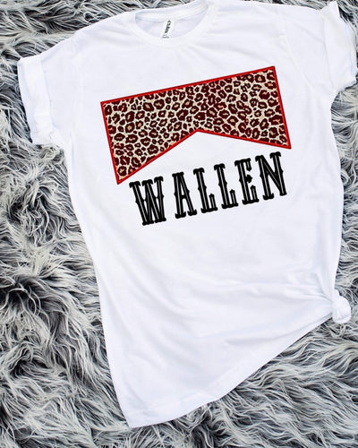 Wallen Red/Leopard Print Sublimation Transfer