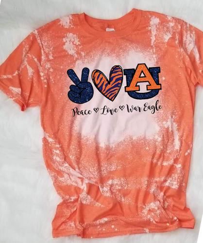 Peace Love Auburn Sublimation Transfer