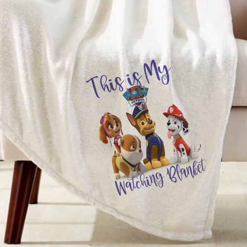 Paw Patrol Watching Blanket Sublimation Transfer