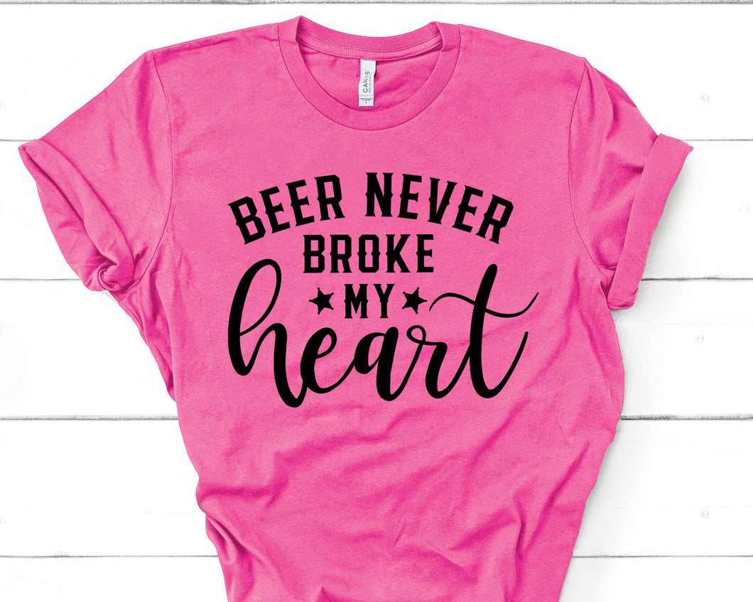 Beer Never Broke My Heart Screen Print Transfer