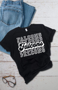 Falcons Mascot Screen Print Transfer