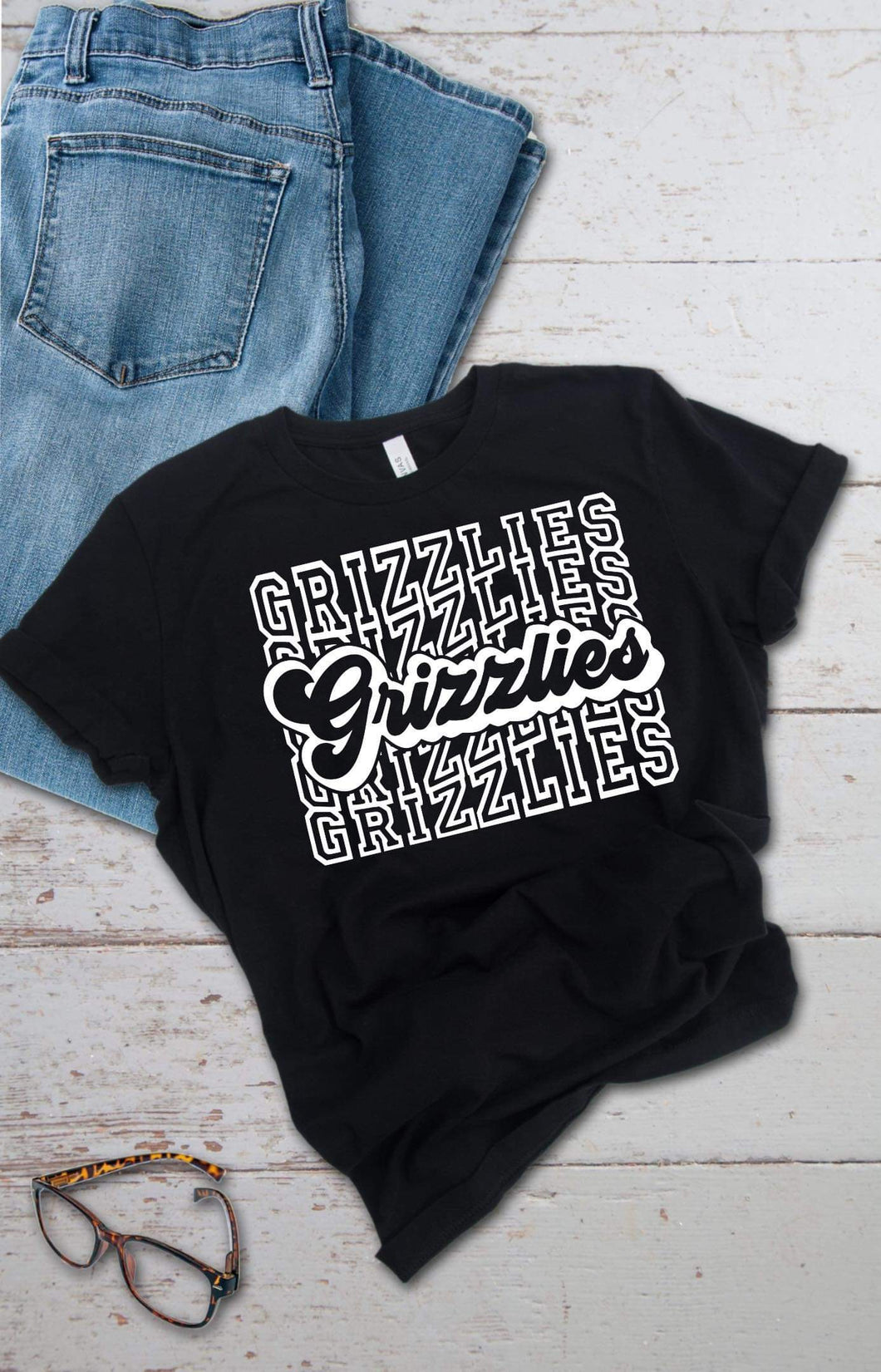 Grizzlies Mascot Screen Print Transfer