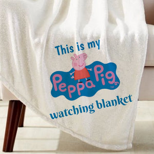 Peppa Pig Watching Blanket Sublimation Transfer