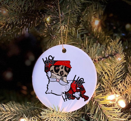 Set of 4 - Louisiana HoHoHo Sublimation Transfer