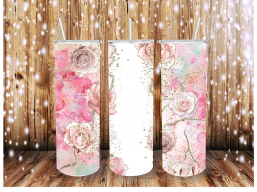 Floral Watercolor Skinny (Straight) Seamless Sublimation Transfer