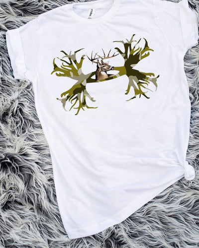 Camo Deer Hunting Sublimation Transfer