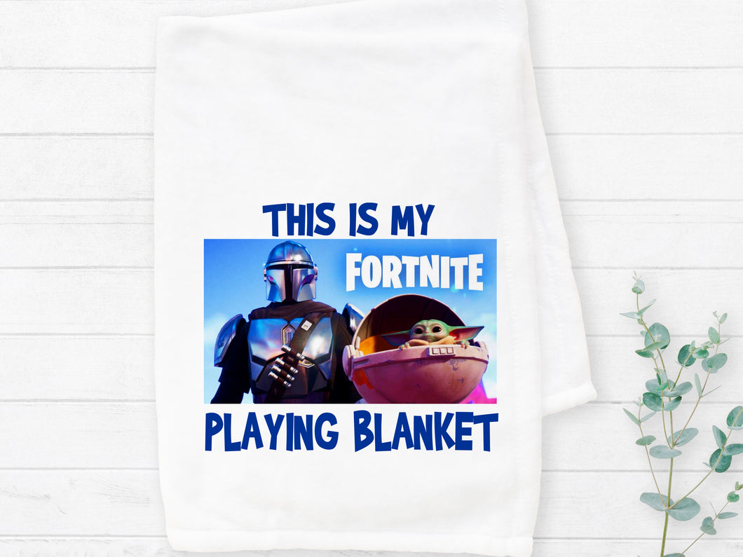 (New) My FortNite Playing Blanket Sublimation Transfer