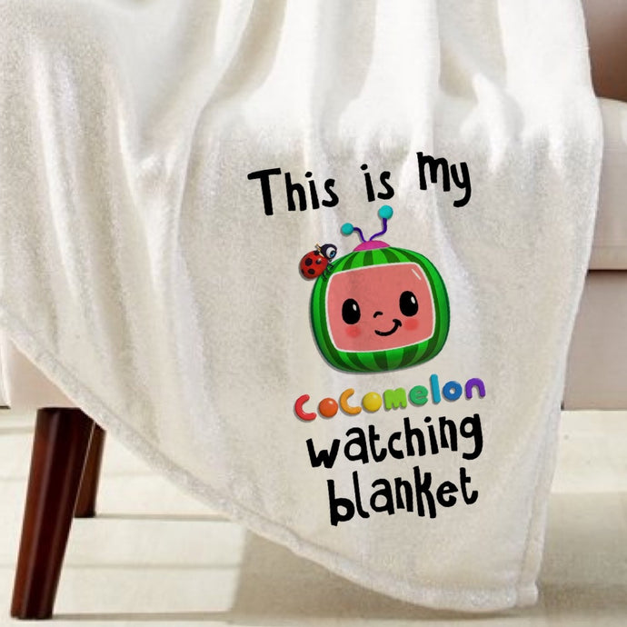Cocomelon Watching Blanket Sublimation Transfer