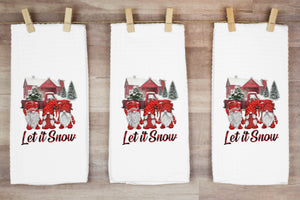 Set Of 3 - Let It Snow Gnomes Sublimation Transfer