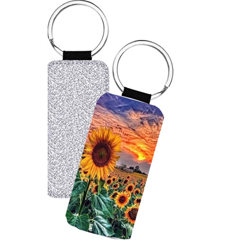 Set of 4 - Sunflower Fields Keychain Sublimation Transfer