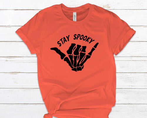 Stay Spooky Skelly Hand Screen Print Transfer