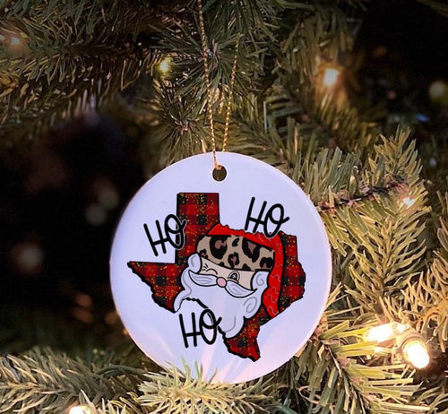 Set of 4 - Texas HoHoHo Sublimation Transfer